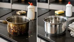 Jak odstranit připálené zbytky z hrnce bez drhnutí: jednoduché domácí triky